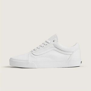 NWT Vans Old Skool Canvas Shoe - White - Size 10.5 (Men's)
